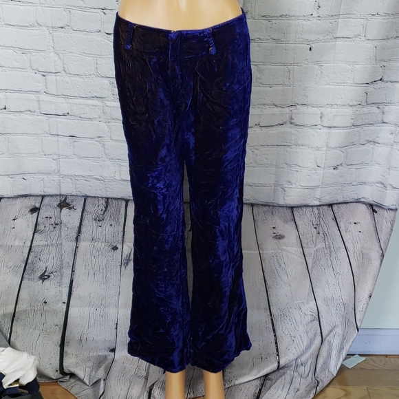 Tripp nyc Pants - Vintage Tripp NYC Velvet Purple/Blue Pants